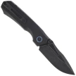 Nóż składany Remette Rhino Black G10, Black Stonewashed Titanium D2 (RNDG1)