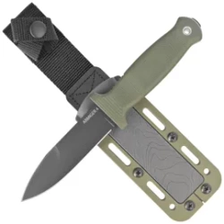 Nóż Demko Armiger 4 Spear Point OD Green TPR, Black Powder Coated 80CrV2 by Andrew Demko (ARM4-80CrV2-OD-SPR)