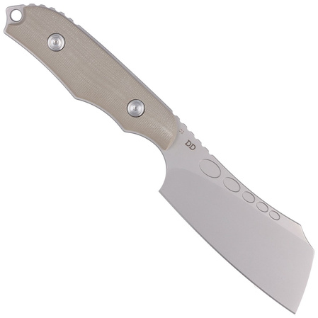 Kubey Knife Aiden, Tan Micarta, Sand Blasted D2 by Damiano Dall'Amico (KU341B)