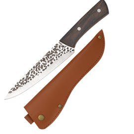 Martinez Albainox Hunting DP Knife Wood, Hammered 3Cr13Mov (32807)