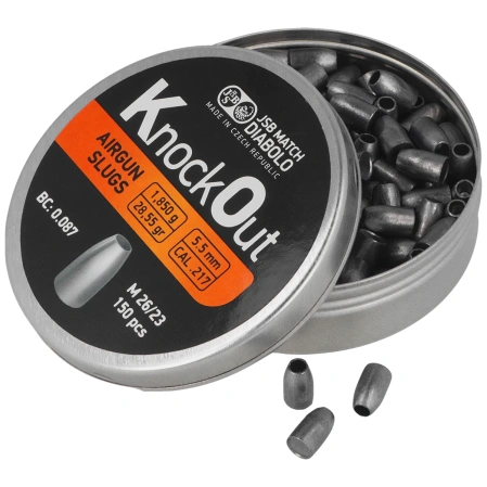 Śrut JSB Slug KnockOut .218 / 5.50 mm, 1.850 g, 150 szt. (546129-150)