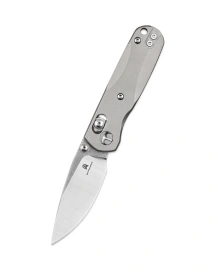 Nóż składany Bestechman Sprite Grey Titanium, Stonewashed/Satin M390 (BMK21A)