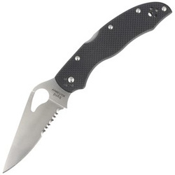 Spyderco Byrd Harrier 2 Black G-10, Combo Edge 8Cr13MoV (BY01GPS2)