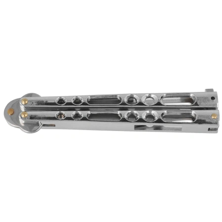 Martinez Albainox Balisong Knife Chrome Zamak, Mirror 3Cr13Mov (02053-C)