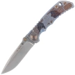 Spartan Blades Harsey Folder ''Angel'' Blue Titanium, Bronze HW, Satin MagnaCut by William W. Harsey (SF5 ANGL SW)
