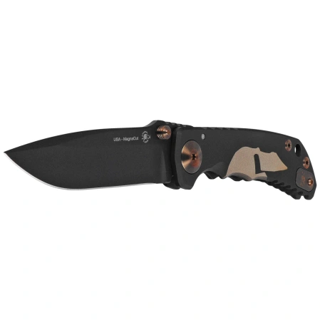 Nóż składany Spartan Blades Harsey Folder ''Gold Helmet'' Titanium, Black PVD MagnaCut