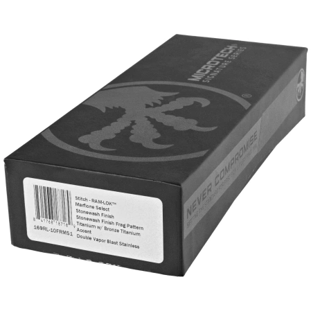 Microtech Marfione Select Stitch Ram-Lok S/E Knife Frag Titanium, Stonewashed M390MK by Borka Blades and Tony Marfione (169RL-10FRMS1)