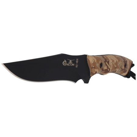 Muela Typhoon-DES.N Desert Camo Soft Touch, Black X50CrMoV15 knife