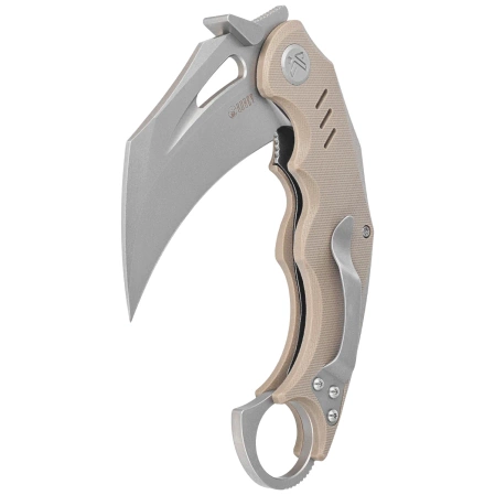 Nóż składany Kubey Wrath Tan G10, Beadblasted 14C28N by MUZI Design (KU261C)
