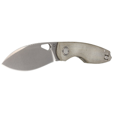 Nóż składany FOX Chilin OD Green Canvas Micarta, Stonewashed M398 by Jesper Voxnæs (FX-530 MOD)