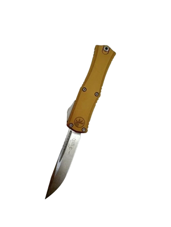 Nóż automatyczny OTF Microtech Hera II Mini S/E Tan Aluminium, Stonewashed M390MK by Tony and Sean Marfione (1703M-10TA)