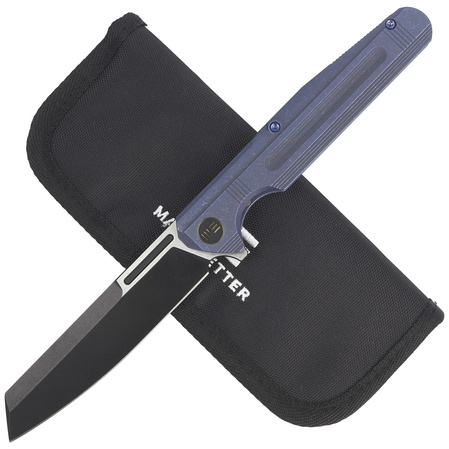 WE Knife Reiver LE No 044/260 Blue Titanium, Black Stonewashed CPM S35VN (WE16020-4)