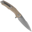Nóż składany Bestech Warwolf Beige G10, Stonewashed/Satin D2 (BG04C)