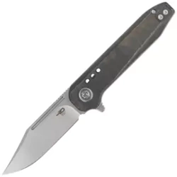 Nóż składany Bestech Syntax CP Green Micarta, Stonewashed/Satin CPM 154CM by Todd Knife and Tool (BG41E)