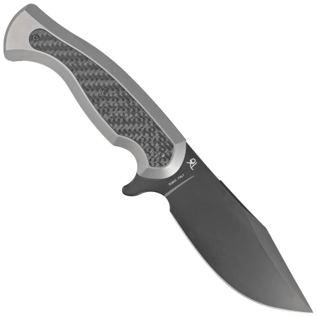 Nóż Fox Eastwood Tiger Bead Blasted Titanium/Carbon Fiber, Black PVD Elmax by Gudy Van Poppel (FX-106 TICF)