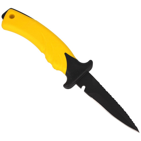 Nóż nurkowy MAC Torpedo 9 Yellow PP-TPE, Black Idroglider W 1.4060