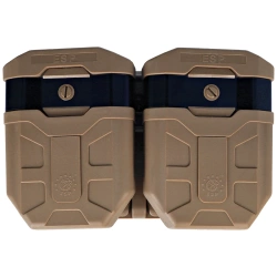 ESP Double Swiveling Holder for Two AK47/AK74 Magazines with UBC-04-2 MOLLE Clip - Khaki (MH-MH-44-AK KH)