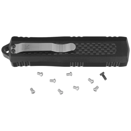 TacKnives TAKCOM Hornet Double Edge Carbon Fiber / Aluminum, Satin 154CM