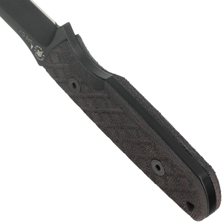 Spartan Blades Alala Knife Black Canvas Micarta, Black 1095 Cro-Van by Curtis Iovito (SBSL004BKBK)