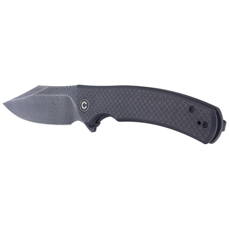 Nóż składany Civivi Sinisys Black G10, Black Hand Rubbed Damascus (C20039-DS1)