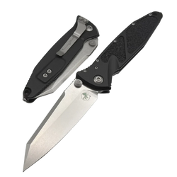 Nóż składany Microtech Socom Elite Warcom S/E-M Signature Black Aluminum, Stonewashed M390MK by Tony Marfione (259-10S)