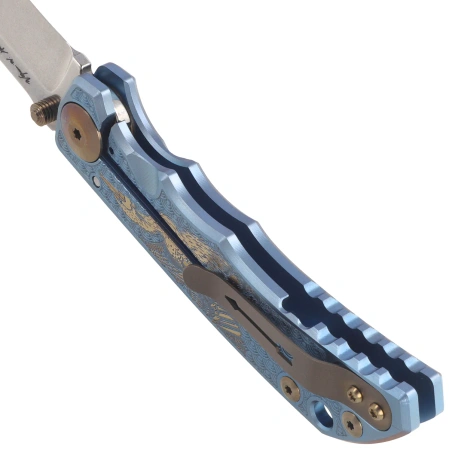 Spartan Blades Harsey Folder ''Sea Raven'' Titanium, Stonewashed MagnaCut by William W. Harsey (SF5SRAV)