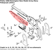 Pobojczyk Pietta Remington 1858 New Model Army / Navy (A441)