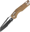 Microtech MSI S/E Knife Dark Earth Tri-Grip Polymer, Black P/S M390MK by Tony Marfione (210T-2PMDE)
