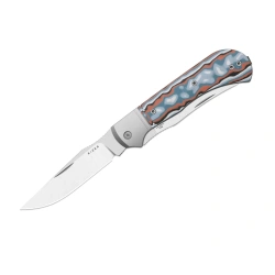 Scyzoryk Kizer Trestle TP AirTi Silver Aluminum / Multicolored Vortex Pattern Micarta, Satin CTS-BD1N by Azo (K3761TPA4)