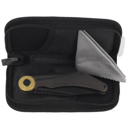 Bestech Seraph Knife Black Bronze Titanium, Black Stonewashed M390 by Kombou (BT2403E)