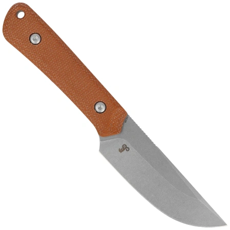 Nóż Kubey Thorn Brown Micarta, Beadblasted 14C28N by Scott Halpern (KU413E)