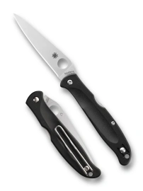 Spyderco Charisma Knife Black FRN, Satin CTS BD1N by Eric Glesser (C259PBK)