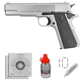 Voltran Ekol ES 1911 Satin 4.5 mm Air Pistol with Blow Back