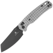 Bestechman Cicada's Wing Knife Mirror Polished Frag Stainless Steel, Black PVD 10Cr15MoV (BMK06-S-6)