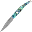 Nóż składany Third Decor Habitat N92DV Abalone/Acrylic, Damascus (TK-N92DV)