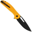 Bestechman Whalefin Knife Yellow G10, Black PVD D2 (BMK18E)