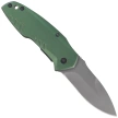 Nóż składany Third Decor Habitat N83V Green Anodized Aluminum, Titanium Gray Coated 420 (TH-N83V)