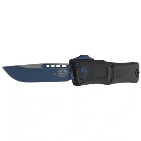 Nóż automatyczny OTF Microtech Combat Troodon Gen III S/E Black Aluminium, Navy Blue M390MK by Tony Marfione (1143-1NASK)