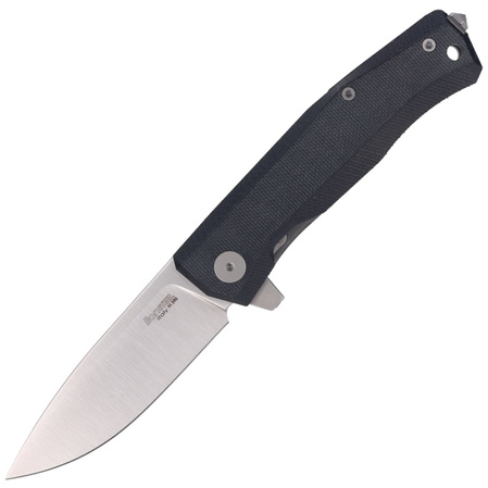 LionSteel Myto Knife Black Canvas, Satin M390 by Molletta ( (MT01 CVB)