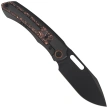 Nóż składany Remette Orca Black Titanium/Copper Foil Carbon Fiber, Black DLC Pearlescent M390 (ORCATB)