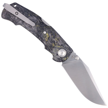 Viper Turn Essential Dark Matter Yellow Carbon Fiber, Satin M390 by Fabrizio Silvestrelli Knife (V5988FCY)