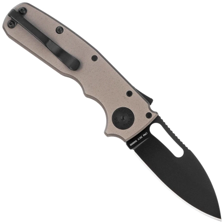 Nóż składany Demko Shark Cub Stealth Slicer Shark Artillery Gray Aluminium, Black DLC CPM20CV by Andrew Demko (SC-STE-20CVDLC-ARTGY-SS)