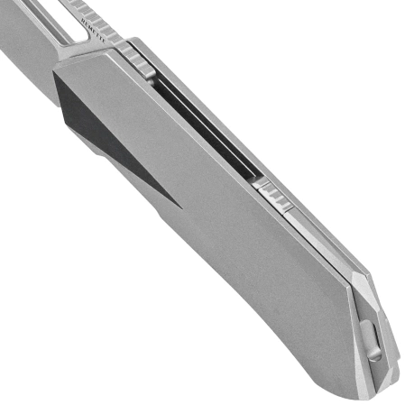 Nóż składany Remette Woodpecker Sandblasting Titanium, Pearlescent / Wire Drawing M390 (RTWP-T)