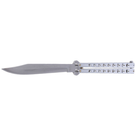 Nóż składany motylek Martinez Albainox Big Balisong Chrom, Mirror Finish (02052-C)