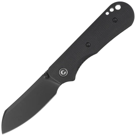 Civivi Crabby Knife Black Canvas Micarta, Black Stonewashed 14C28N by Ken Onion Jr. (C24055-3)