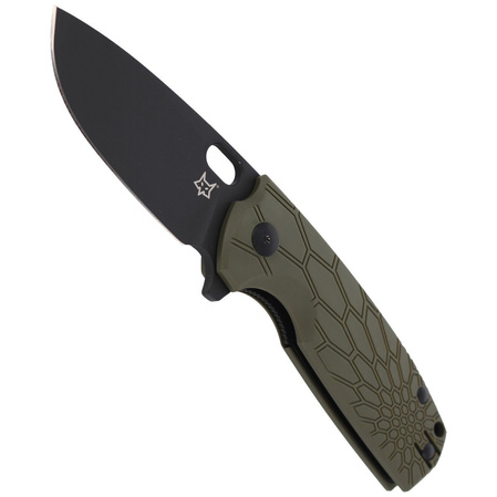 Fox Core OD Green FRN Knife, Cerakote Black N690 by Jesper Voxnaes (FX-604 OD)