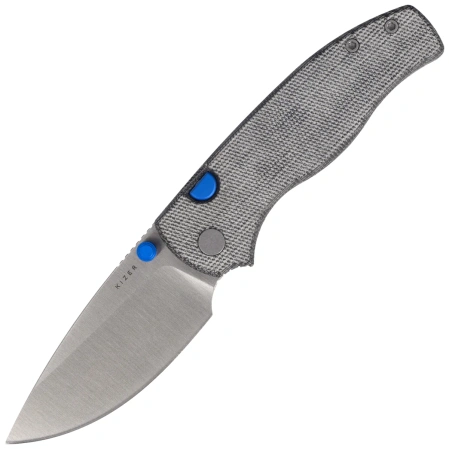 Kizer Glaux Knife Black Norplex UltreX Micarta, Satin 14C28N (V3801A1)