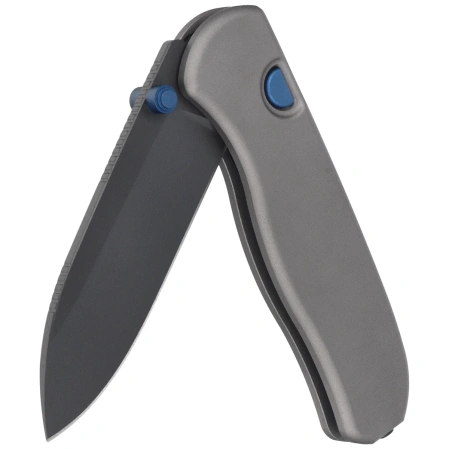Kizer Drop Bear Zero Knife Dark Gray Aluminum, Matte DLC Ultra Elmax by Azo (Ki3619BDA1)