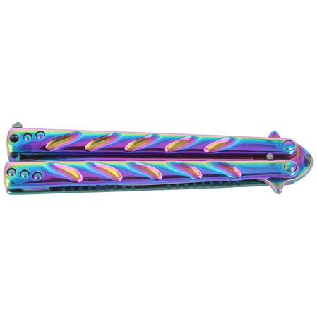 Nóż składany motylek Böker Magnum Balisong Rainbow (06EX401)
