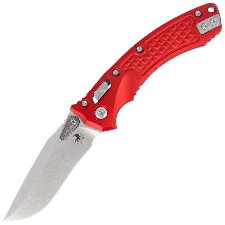 Nóż składany Microtech Amphibian Mini Ram-Lok S/E Red Frag Aluminium, Stonewashed M390MK by Tony Marfione (137MRL-10FRRD)